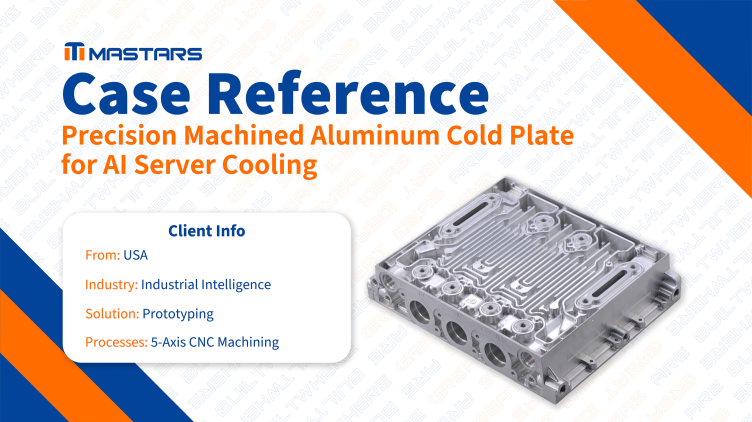 Precision Machined Aluminum Cold Plate with Intricate Fluid Channels for AI Server Cooling