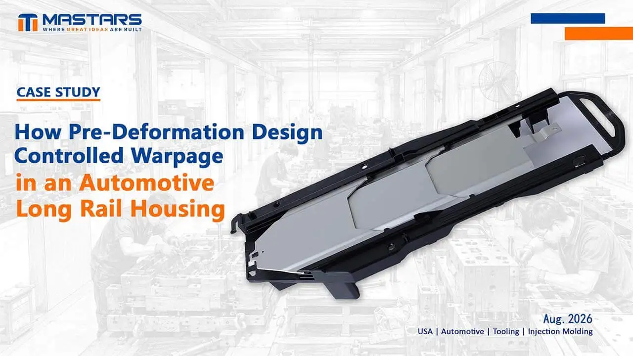 How Pre-Deformation Design Controlled Warpage in an Automotive Long Rail Housing