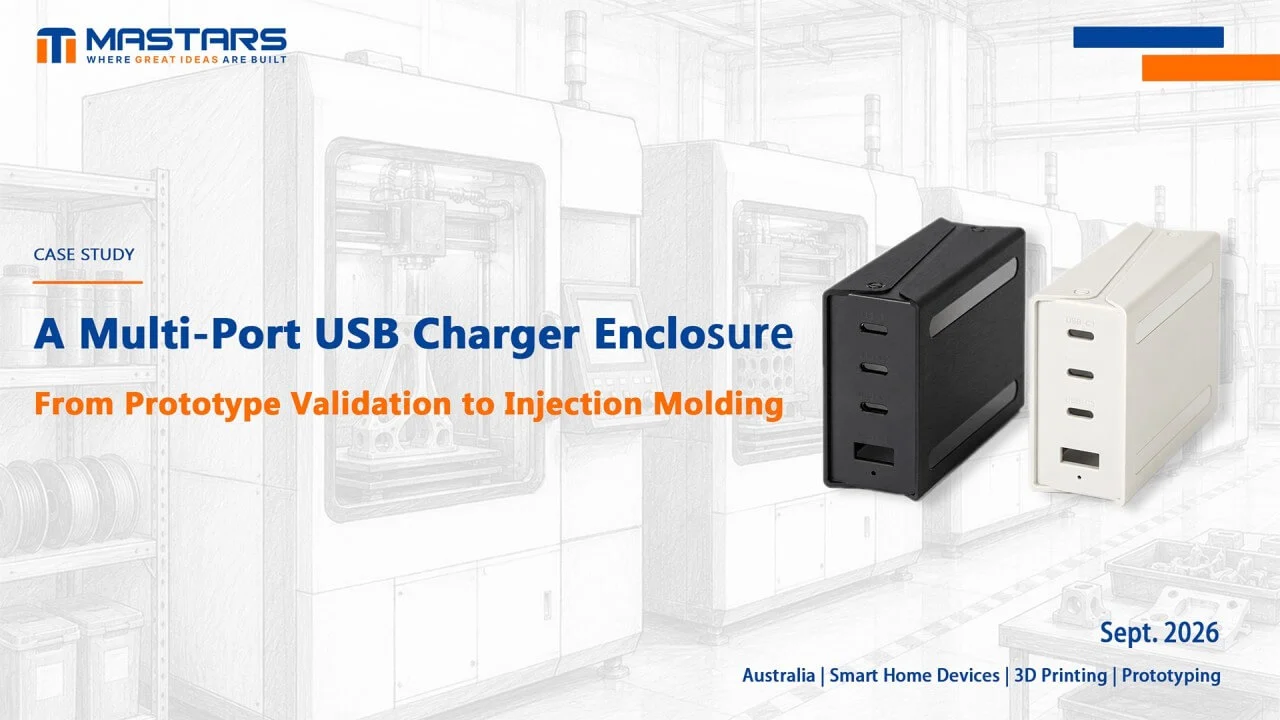 A Multi-Port USB Charger Enclosure From Prototype Validation to Injection Molding