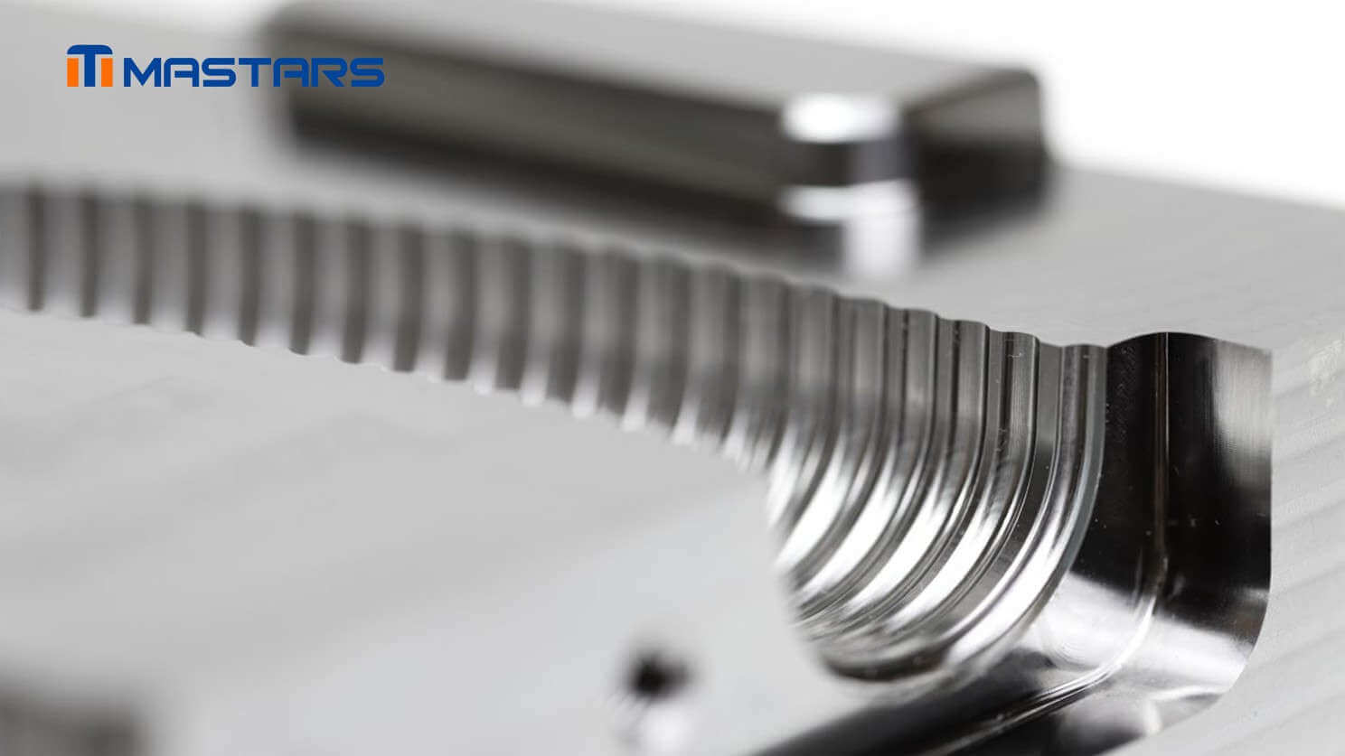 Close-up of fine cavity surfaces and blended internal corners