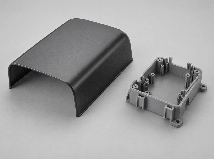 Vacuum forming and injection molding plastic parts comparison Vacuum forming and injection molding plastic parts comparison