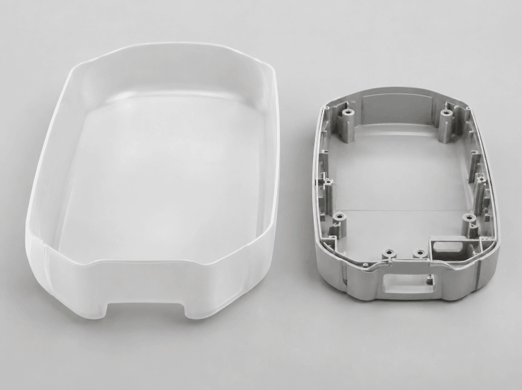Plastic enclosure prototype transitioning from vacuum forming to injection molding Plastic enclosure prototype transitioning from vacuum forming to injection molding