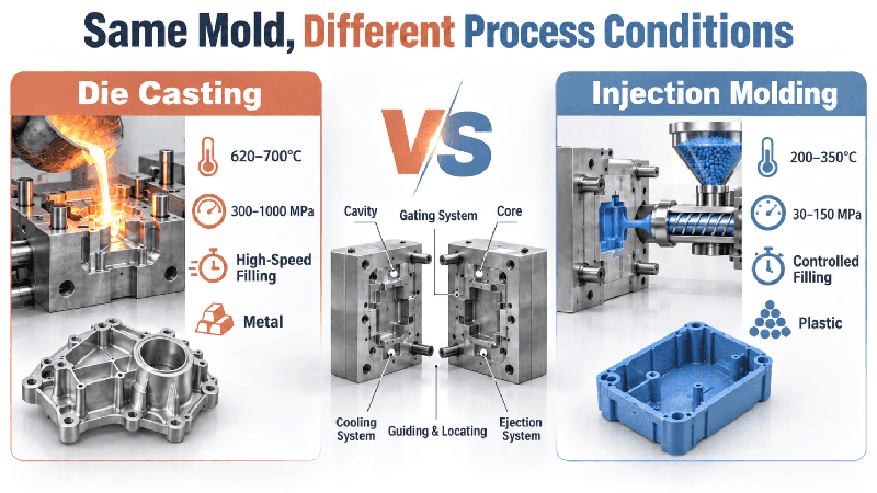 die casting vs injection molding: same mold, different process conditions die casting vs injection molding: same mold, different process conditions