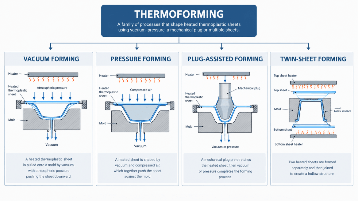 vacuum forming is one type of thermoforming vacuum forming is one type of thermoforming