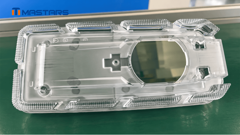 Transparent molded parts require careful control of cooling and dimensional stability.
