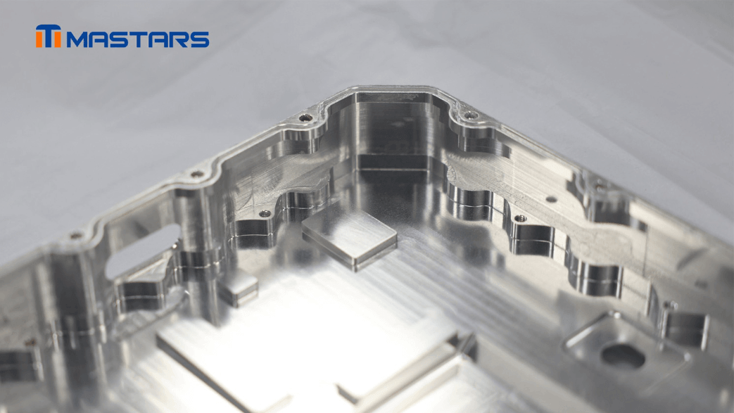 Precision CNC-milled cavities, mounting features, and detailed internal geometry.