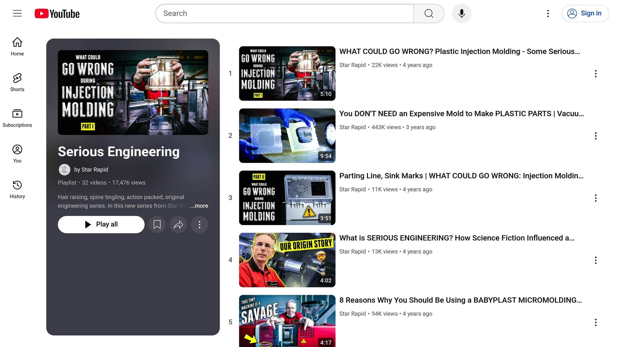 Some Serious Engineering