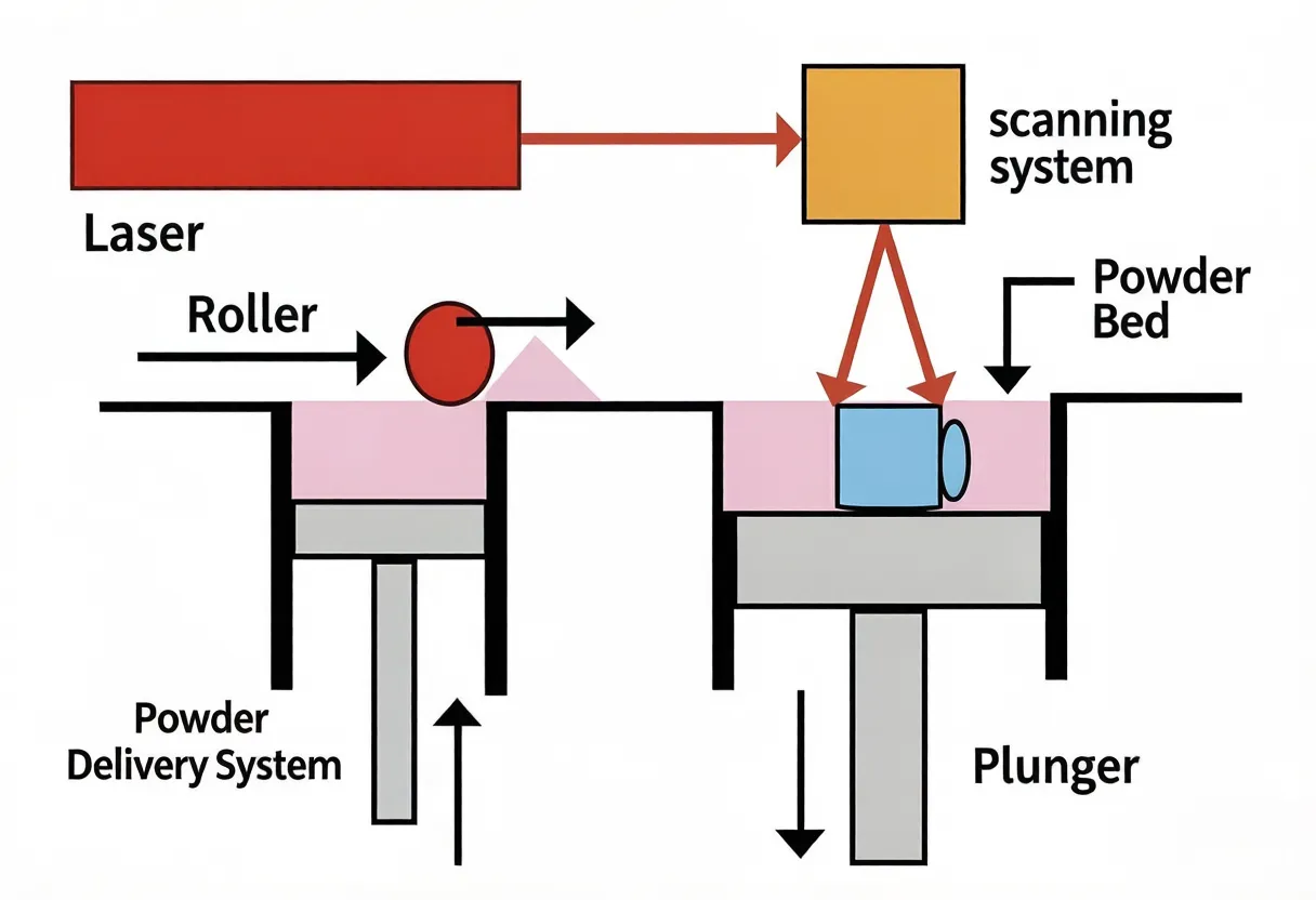SLS 3D Printing Process